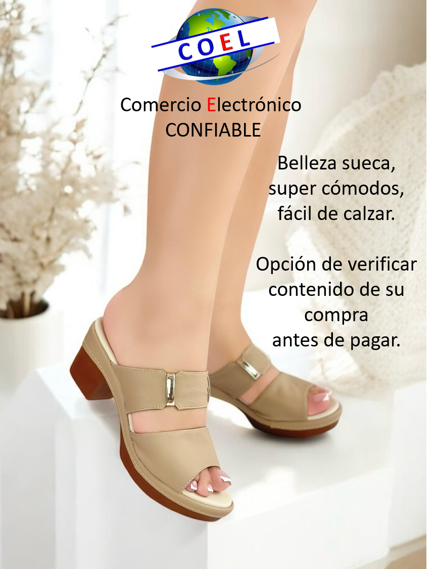 Zuecos otomanos ergonómicos en color beige