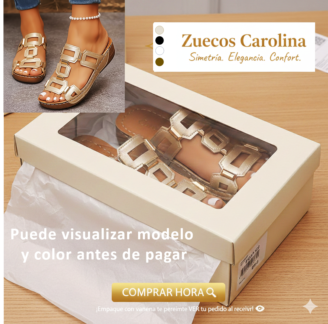 Zuecos Diseño Escandinavo | Suave Cuero PU | Elegantes y Cómodos